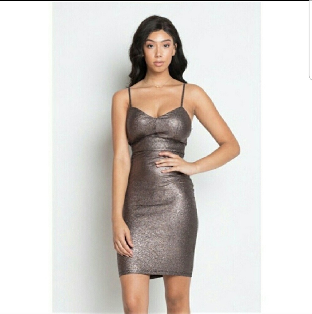 Metallic Boutique Dress